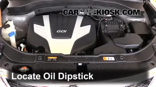 2014 Kia Sorento EX 3.3L V6 Huile Vérifier le niveau de l'huile